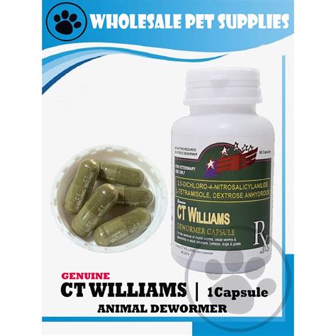 CT WILLIAMS Animal Dewormer (1 Capsule) .
